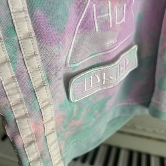 2018 Pharrell Williams x Adidas HU Printed Athletic Shorts Men's Size XS Tie Dye - Picture 11 of 16